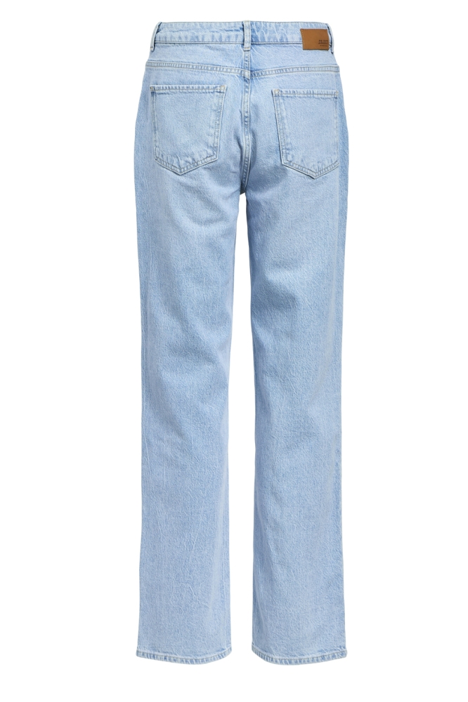 OBJSAVA ELLEN MW STRAIGHT JEANS NOO 23044715 Light Blue Denim